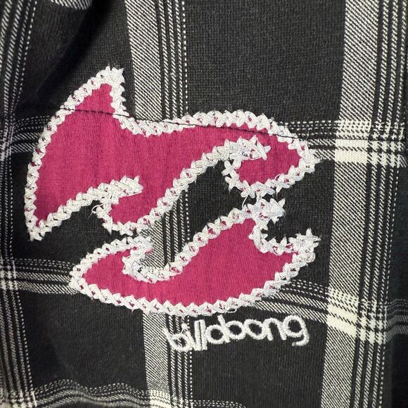 Vintage Billabong Roxy Style Striped Sherpa Lined Full Zip Hoodie Size Large - Picture 13 of 13